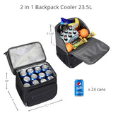 24 cans Double Decker Backpack Cooler