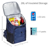 32 cans Backpack Cooler with Hip-Belt Straps
