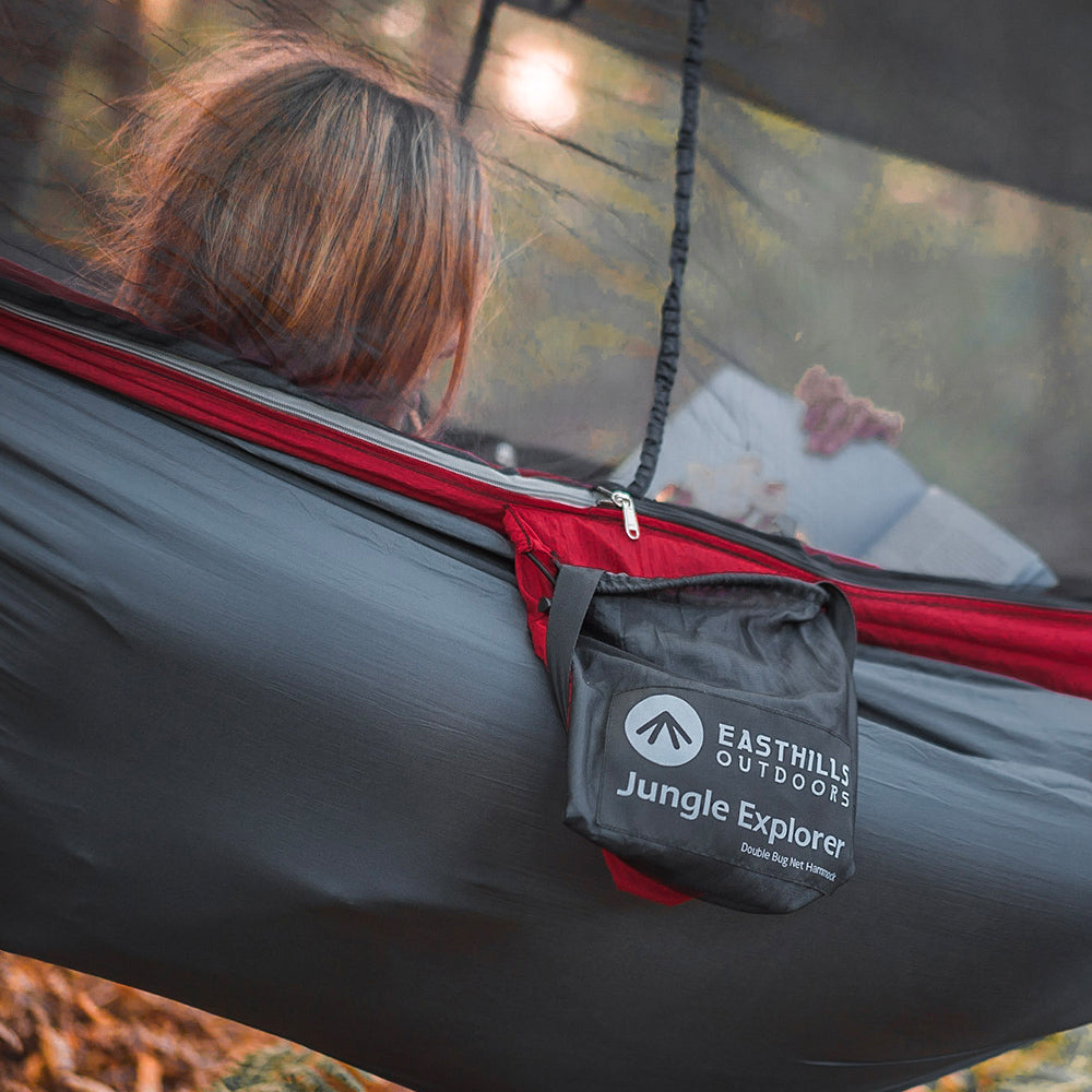 Jungle Explorer Camping Hammock with Removable Bug Net